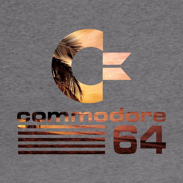 Commodore 64 Sunset Vaporwave Logo by gregG97